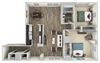 Fairmont 2 Bedroom 1 Bath Floor Plan Fairmont 2 Bedroom 1 Bath Floor Plan at Columbia Uptown, Washington